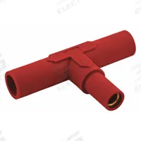 Paralleling Tee: Male-Male-Female, Red, 600V AC/600V DC, 150 A, Series 15 (MPN HBL15PTR). Key specifications — Brand: HUBBELL; Gender Configuration: Male-Male-Female.