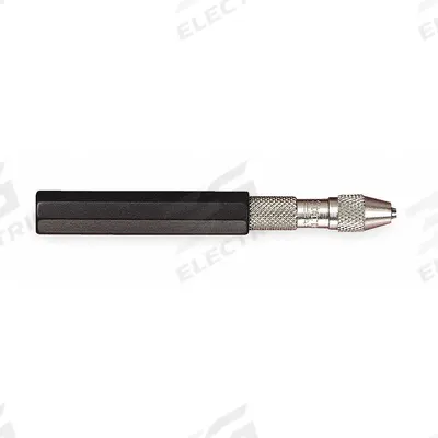STARRETT Pin Vise: Pin Vise, 1 mm Max Size - mm, 0 in Min Size - Inch, PVC Coated Grip - Pin Vises