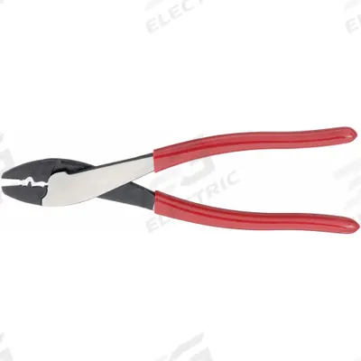 KLEIN TOOLS Crimper: 10 AWG/12 AWG/14 AWG/16 AWG/18 AWG/20 AWG/22 AWG, 9 5/8 in Overall Lg - Pliers-Style Wire Connector & Terminal Crimpers
