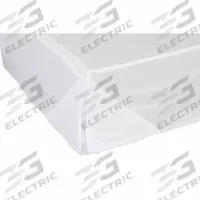 LOCKUP Mattress/Box Spring Protector: Full, 75 in Overall Lg, 54 in Overall Wd, White, 3 mm Thick (MPN 80FULBOX). Key specifications — Brand: LOCKUP; Cover Material: Fabric; Compatible Bed Height: 11 in.