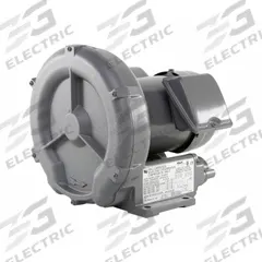FUJI ELECTRIC Regenerative Blower: 0.33 hp, 33.9 in wc Max Op Pressure, 33 in wc Max Vacuum (MPN VFC200P-5T). Key specifications — attr49842: Single; attr49816: FUJI ELECTRIC; attr49813: VFC200P-5T; attr49822: 3.6/1.8 A; attr49827: Female; attr49830: NPSC; attr49833: NPT; attr49845: 115/230V AC.