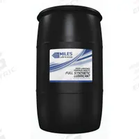 MILES LUBRICANTS Compressor Oil: 55 gal, Drum, 20 SAE Grade, 46 ISO Viscosity Grade, Food Grade (MPN MSF2002001). Key specifications — attr59744: 109; attr59746: 46; attr59736: Yes; attr59735: Drum; attr59738: Miles FG Comtech Clean; attr59749: 20.