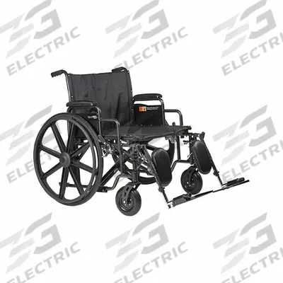 FIRST VOICE Wheelchair: 600 lb Wt Capacity, 26 in Seat Wd, 20 in Seat Dp, Nylon, 26 in Back Ht - Bariatric Wheelchairs