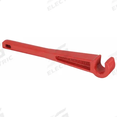 WHEELER-REX Valve Wheel Wrench: 3/4 in Head Size, 8 in Overall Lg, Aluminum, Painted - Single End Valve Wheel Wrenches