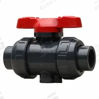 ASAHI Manual Two-Way Ball Valve: 2 1/2 in, PVC, Straight, 150 psi Max. Pressure (CWP), One-Piece (MPN 1607025). Key specifications — Brand: ASAHI; Handle: Tee.