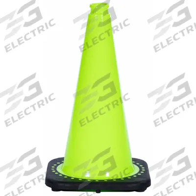 APPROVED VENDOR Traffic Cone: MUTCD/NCHRP-350, 18 in Cone Ht, Green, Non-Reflective, PVC - Traffic Cones for Roadway Use