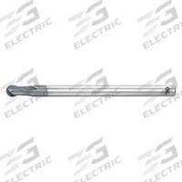 OSG Ball End Mill: Carbide, WXL Coated, 2 Flute, 0.5 mm Mill Dia, 1.1 mm LOC, 40 mm OAL (MPN 3105050)