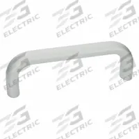 JW WINCO Pull Handle: Threaded Holes, Aluminum, Silver, 11.81 in Mounting Hole Center to Center (MPN 26W300B79Q). Key specifications — Screw Size: M8; Brand: JW WINCO; Color: Silver.