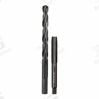 MILWAUKEE Plug Tap and Drill Bit: 2 Pc, 3/8"-16 Tap, 5/16" Drill (MPN 49-57-5548). Key specifications — attr1300596: Straight Flute.