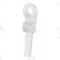 PANDUIT Cable Tie: 4 1/2 in Nominal Lg, 3/4 in Nominal Max. Bundle Dia., 0.1 in Wd, Natural, 100 PK (MPN PLC1M-S4-C). Key specifications — Screw Mount Hole Size: #4; Color: Natural; Brand: PANDUIT.