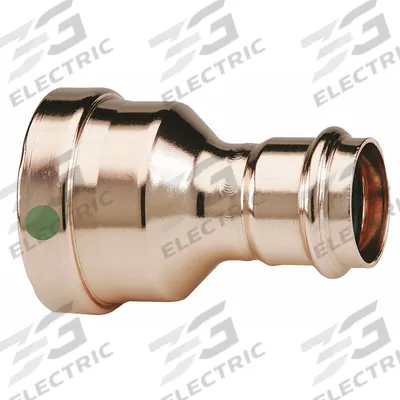 VIEGA PROPRESS Crimp Fitting: Straight, 3 in CTS x 2 1/2 in CTS size, Press-fit x Press-fit - Plumbing Copper & Bronze Press Tube Fittings