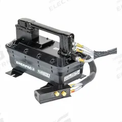 ENERPAC Air Hydraulic Pump: 5,000 psi Max. Op Pressure, 116 cu in Reservoir Capacity, Pendant (MPN PARG3102NB). Key specifications — attr944931: Hold; attr944932: 3-Way; attr995446: Pendant.