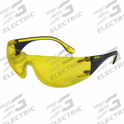 MOLDEX Safety Glasses: Amber Lens, Half-Frame, Anti-Fog/Scratch-Resistant - Padded Comfort-Fit Safety Glasses
