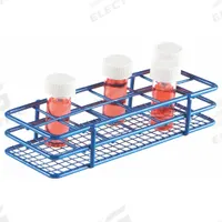 Tube Rack: 2 1/2 in Overall Wd, 6 1/2 in Overall Ht, Wire, Blue, (12) Wells, 12 Compartments (MPN 120085). Key specifications — Material: Wire; Mounting Location: Benchtop; Color: Blue; Product Type: Test Tube Rack; Total Holding Capacity: (12) Wells; Brand: HEATHROW SCIENTIFIC.