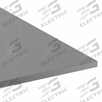 FIBERGRATE Fiberglass Sheet: 4 ft Overall Wd, 4 ft Overall Lg, 0.125 in Thick, Dark Gray - Flame Resistant Fiberglass Sheets