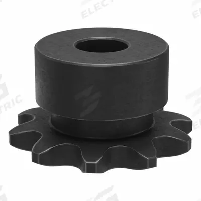 TRITAN Sprocket: One-Sided Hub, For Single Strands, 35, 10 Teeth, 1.214 in Pitch Dia - Size 35 Plain-Bore Roller Chain Sprockets