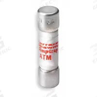 MERSEN Fuse: ATM Series, Midget, Fast-Acting, 100 mA, 600 V AC, 600 V DC, 13/32 in x 1 1/2 in (MPN ATM1/10). Key specifications — attr1287209: ATM; attr211192: MERSEN.