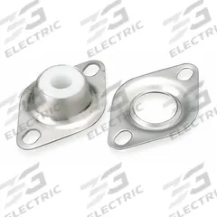 DAYTON 2 Bolt Flange Bearing: 2 Bolt, 3/4 in Bore, 4 3/8 in Overall Lg, 1 1/8 in Overall Ht (MPN 1F572). Key specifications — Brand: DAYTON.