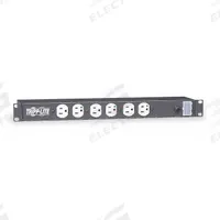 TRIPP LITE Power Distribution Unit: 120V AC, 12 Outlets, NEMA 5-15R-HG, Non-Metered, 1 RU, Std (MPN RS-1215-HG). Key specifications — Plug Type: NEMA 5-15P-HG; Brand: TRIPP LITE; Maximum Input Voltage: 120V AC; Receptacle Type: NEMA 5-15R-HG; Mounting Location: Horizontal Rack; Facing: Front.