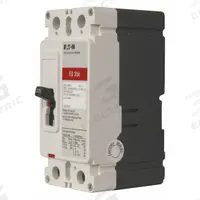 EATON Molded Case Circuit Breaker: 50 A Amps, 65kA at 240/277V AC, Fixed, AB, Load Side Lug, Std, FD (MPN FD2050). Key specifications — attr217792: FD; attr196056: 65kA at 240/277V AC; attr196057: Fixed; attr196058: AB; attr196059: Load Side Lug; attr196061: 225A/F.