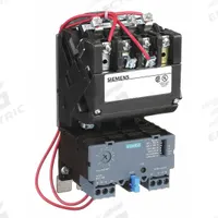 SIEMENS NEMA Magnetic Motor Starter: Non-Reversing, 3 Poles, NEMA Size 0, 18 A, 240V AC Coil (MPN 14CUC32AG). Key specifications — Brand: SIEMENS; Auxiliary Contact Form: 1NO; Coil Voltage: 190-220/220-240V AC; Phase: Three; Terminal Connection Type: Screw Terminals; Auxiliary Contacts Included: 1NO; Signaling Features: Pilot Light; Thermal Units Required: None (Not Applicable to Electronic Overloads).