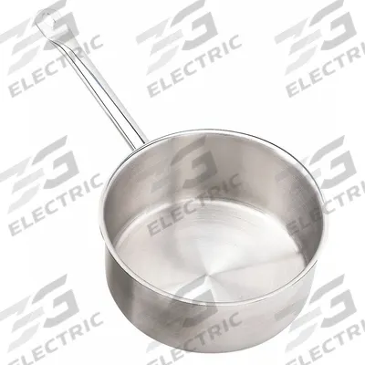 CRESTWARE Stock Pot: 9 1/4 in Dia, 3 qt Capacity, 3 5/8 in Overall Ht, Stainless Steel - Furnishings, Appliances and Hospitality