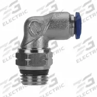 AIGNEP Swift Fit Push To Connect Fitting: 1/8 in OD x 1/4 in Pipe Size, Brass, 27 mm Overall Lg (MPN 87110-02-04). Key specifications — Brand: AIGNEP; Color: Blue/Silver; Thread Size A: 1/4".