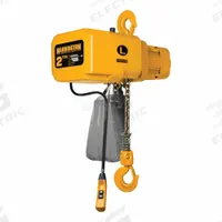 HARRINGTON Extended Lift Electric Chain Hoist: H4 - Heavy Duty, 208-230/460V AC, 1 Speeds, 14 fpm (MPN NER020L-40). Key specifications — Brand: HARRINGTON; Operating Voltage: 208-230/460V AC; Headroom Clearance: 28 in - 30 in.