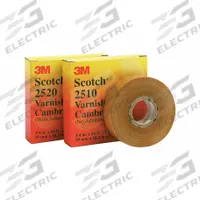 3M Electrical Tape: 1 1/2 in Wd, 36 yd Lg, 7 mil Thick, Varnished Cotton Cloth, Indoor, 2510, 24 PK (MPN 2510-1-1/2x36YD). Key specifications — Series: 2510.