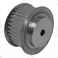 DAYTON Timing Pulley: Trapezoidal, Plain, For T5 Timing Belt Section, For 25 mm Belt Wd, 36 Teeth (MPN 36T5/36-2). Key specifications — Brand: DAYTON; Tooth Profile: Trapezoidal; Finish: Plain.