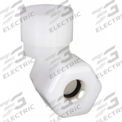 PARKER Compression Fitting Elbow: 3/8 in OD x 1/4 in Pipe Size, Compression x FNPTF - General Purpose Nylon Compression Fittings