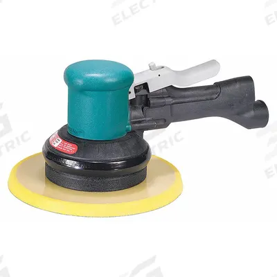 DYNABRADE Air Orbital Sander: 8 in Disc, Hook and Loop, 3/16 in Orbit, Non-Vacuum - Non-Vacuum Random Orbital Sanders