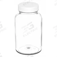 QORPAK Wide Mouth Bottle: PET, 250 mL, 8.5 fl oz, Closure Included, Colorless, 45-400, Polypropylene (MPN PLC-06594). Key specifications — Brand: QORPAK; Graduated: No; Body Color: Colorless.