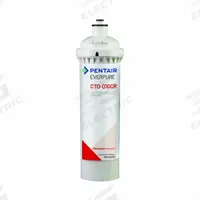 EVERPURE Water Filter Cartridge: 1 micron, 0.5 gpm, Everpure, 12 3/4 in Overall Ht, 4,000 gal (MPN 300-05821). Key specifications — Brand: EVERPURE; Reduces: Dirt; Filter Media: Catalytic Carbon.