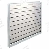 37"H-W 4.5"L Aluminum Backdraft Damper: For 36 in Fan, Single Panel, 37 in H, 37 in W, 2 in D, Felt (MPN 4HX69). Key specifications — Airflow Direction: Vertical; Blade Type: Flat Blade; Brand: DAYTON; Maximum Air Velocity: 2250 fpm; Mounting Position: Horizontal.