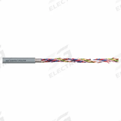 CHAINFLEX Data Cable: 20 AWG, 2 Conductors, Order by the Foot, PUR Jacket - Continuous Flexing Data Cables