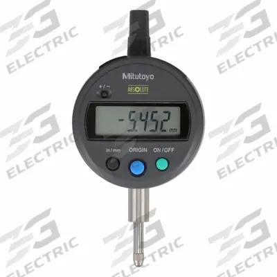 MITUTOYO Digital Indicator: 0 in to 0.5 in /0 in to 12.7 mm, Inch/Metric - Digital Indicators with Removable Flat Back