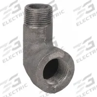 ANVIL Metal Pipe Elbow: 1 1/2 in x 1 1/2 in, Female NPT Threaded x Male NPT Threaded, Malleable Iron (MPN 0310508601). Key specifications — Maximum Operating Pressure: 1,500 psi @ 150° F; (DO NOT SEND) Manufacturer Location: Made in USA.