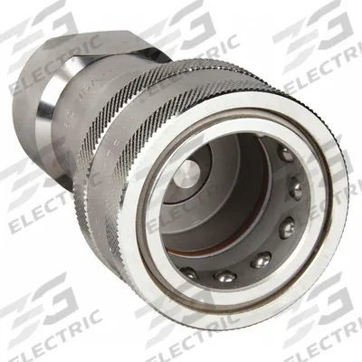 PARKER Hydraulic Quick Connect Hose Coupling: 1 in Coupling Size, 316 Stainless Steel - ISO B Series Hydraulic Quick-Connect Coupling Bodies