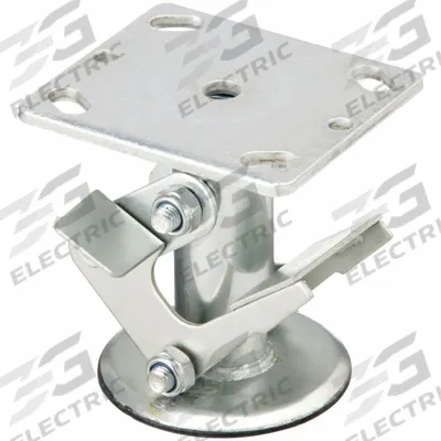 APPROVED VENDOR Floor Lock: For 4 in Wheel Dia, 5 5/64 in Floor Lock Retracted Ht - General Purpose Floor Locks