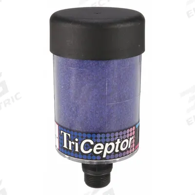 Parker Hydraulic Tank Desiccant Breather: TriCeptor, Silica Gel, 3 Micron Rating - High-Humidity Hydraulic Tank Desiccant Breathers