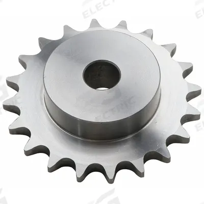 TSUBAKI Single Strand Sprocket: One-Sided Hub, For Single Strands, 25, 22 Teeth - Size 25 Plain-Bore Roller Chain Sprockets
