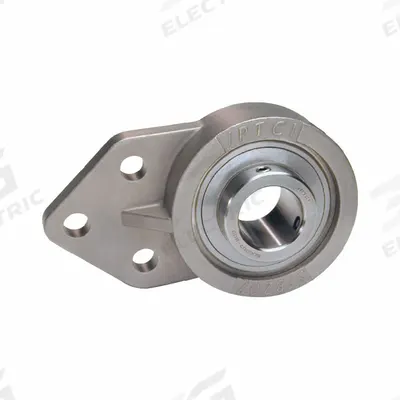 IPTCI BEARINGS 3 Bolt Flange Bearing: Radial Ball, 1 15/16 in Bore, SS - Washdown Flange-Mount Ball Bearings