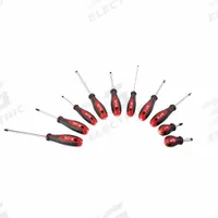 MILWAUKEE Tether Ready Magnetized Tip Screwdriver Set: 1-10 Pieces, 10 Pieces, 13 3/4 in Overall Lg (MPN 48-22-2710). Key specifications — attr1205274: MILWAUKEE; attr1205269: 1/4 in.
