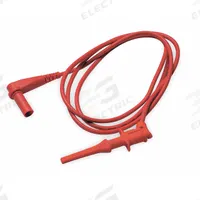 APPROVED VENDOR Test Leads: CAT II 300V, Hook Clip, Right Shrouded Plug, 3 3/8 ft Lg (MPN 4WRD3). Key specifications — Brand: APPROVED VENDOR.