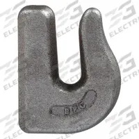BUYERS PRODUCTS Weld-On Towing Hook: 3/8 in Overall Hook Size, 43, Forged Steel (MPN B2408W375). Key specifications — Material: Forged Steel; Grade: 43; Hook Type: Tow Hook; Brand: BUYERS PRODUCTS.