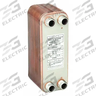 BELL & GOSSETT Heat Exchanger: 535,000 BtuH Water / 77,000 BtuH Oil, 50 gpm, 13.49 sq ft - Brazed Plate Heat Exchangers