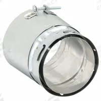 Vent Adapter: 4 in Duct, 6 in Lg, Steel, Category I, Outer Galvanized Steel w/ Inner Aluminum Liner (MPN 4EUA-F). Key specifications — Finish: Galvanized; Brand: AMERI-VENT; Product Type: Universal Adapter; Material: Steel; Connection Type: Snap Lock; Vent Material: Outer Galvanized Steel w/ Inner Aluminum Liner.