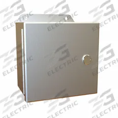 HAMMOND Electrical Enclosure: Aluminum, 6 in x 6 in x 4 in, NEMA 12/13/3R/4/4X, w/Panel, Solid Cover (MPN EJ664AL). Key specifications — Brand: HAMMOND; Closure Method: Latches; Enclosure Material: Aluminum; Knockouts: Not Included; Includes Inner Panel: with Inner Panel Included.