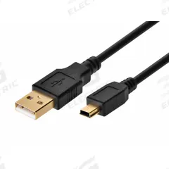 MONOPRICE Standard USB Cable: Type A End 1, Mini B End 2, Black, 10 ft Lg, 2.0 USB Specification (MPN 3897). Key specifications — End 1 Connection Type: Type A; Color: Black; Brand: MONOPRICE; End 2 Connection Type: Mini B.